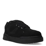 Championes urbanos de hombre, color negro, con suela gruesa y cordones.