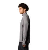 Polera deportiva Columbia negra de manga larga con media cremallera en el cuello y tecnología Omni-Wick para mantenerte seco y fresco.