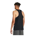 Musculosa deportiva Under Armour Launch Singlet negra con logo blanco en el pecho.