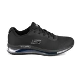 Championes Skechers Skech-Air Element 2.0, color negro, con capellada de malla y material sintético, cordones y plantilla Air Cooled Memory Foam.