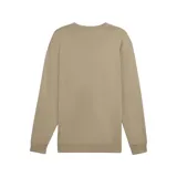 Buzo color beige de corte clásico, con cuello redondo, puños y cintura acanalados. Estampado frontal con el logo de Puma y la palabra "Sports" en color blanco.