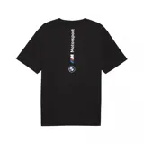 Remera blanca de manga corta con cuello redondo, logo de Puma en el pecho izquierdo y logo de BMW Motorsport en el pecho derecho.