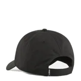 Gorra Puma negra con logo bordado en blanco en el frente.