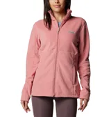 Campera polar Columbia Basin Trail III Full Zip para mujer, color azul marino. Con cierre frontal completo y bolsillos laterales con cierre.
