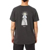 Remera negra de algodón con logo de la marca Katin estampado en el pecho.