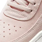 Zapatillas urbanas Nike Court Vintage Premium, color rosa claro con logo bordado en el lateral y suela blanca.