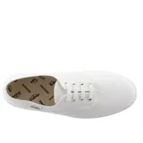 Zapatillas Victoria modelo 1915 Inglesa, color blanco, de lona de algodón orgánico con suela de caucho natural vulcanizado.