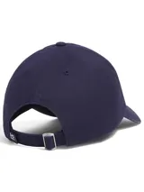 Gorro de golf Under Armour modelo Drive96, color azul marino con logo bordado en blanco y visera curva.