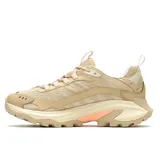 Championes de senderismo Merrell Moab Speed 2, color beige con detalles en rosa y suela Vibram TC5+.