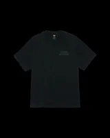 Remera negra de manga corta con cuello redondo y logo "OBEY STUDIOS" bordado en el pecho.