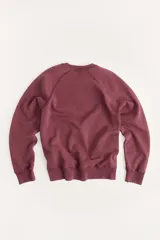 Sudadera lila de algodón con cuello redondo y mangas largas. Estampado en el frente con el logo "Zara A Coruña" y el texto "Est. 1975".