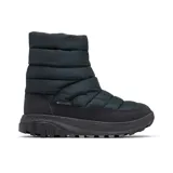 Botas de nieve Columbia Snowtrot Mid, color blanco con detalles en beige. Cuentan con tecnología Omni-Tech™ que repele el agua y Omni-Heat™ que retiene el calor.