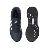 Championes Adidas Ultrarun 5 color azul marino con las tres tiras blancas.