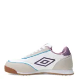 Championes urbanos Umbro Lane Lady, color blanco con detalles en celeste, azul y rosa.