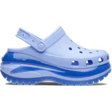 Zuecos de plataforma en color azul, con diseño personalizable y detalles texturizados.