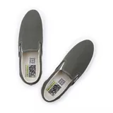 Championes Vans UA Slip-On VR3 color gris con suela blanca de plataforma.