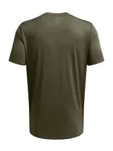 Remera deportiva Under Armour Vanish Energy color celeste, de corte clásico, mangas cortas y logo estampado en el pecho.