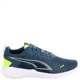 Championes Puma All Day Active in Motion, color azul con detalles en amarillo y gris.