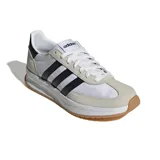 Championes Adidas Run 70s 2.0, color blanco con detalles en negro y beige.