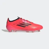 Championes de fútbol Adidas F50 Elite color rosa con detalles en negro.