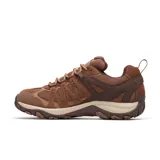 Zapatillas de senderismo Merrell Accentor 3 WP para hombre, color marrón. Capellada de gamuza y malla, con puntera de goma protectora. Entresuela de EVA moldeada por compresión y suela con tacos de 5 mm.