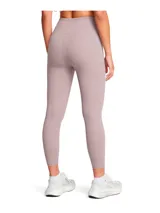 Calza deportiva Under Armour Motion Ankle Leg color azul con pretina alta, logo estampado en la cadera y bolsillo lateral.