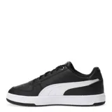 Championes Puma Caven 2.0 de cuero sintético color negro, con cordones y logo de la marca en el lateral.