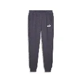Pantalón de jogging Puma color gris oscuro con logo estampado en blanco en el muslo izquierdo.