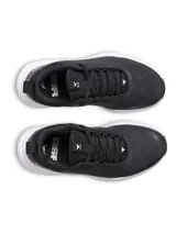 Zapatillas de entrenamiento Project Rock BSR 5 para mujer, color negro con detalles en gris y suela blanca.