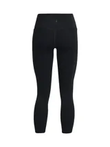 Calza deportiva color salmón, tiro alto, corte capri y bolsillo lateral.