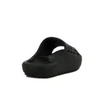 Chancletas Diadora Gomon Eva negras con logo blanco.