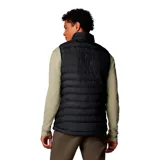 Chaleco negro Columbia Powder Lite II para hombre, con tecnología Omni-Heat de revestimiento térmico reflectante y aislamiento Thermarator de poliéster reciclado.