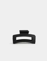 Broche para el pelo rectangular color negro, de la línea sustentable.