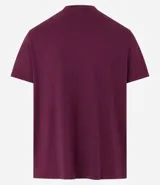 Remera de hombre color verde grisáceo, de manga corta y cuello redondo, confeccionada en algodón peruano.