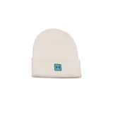 Gorro de lana Under Armour negro con logo bordado en el frente.