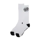 Medias blancas con talón y puntera negros, con logo de Santa Cruz estampado en el lateral.
