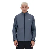 Campera gris con tejido elástico y tecnología de secado rápido NB DRY, ideal para entrenamiento.