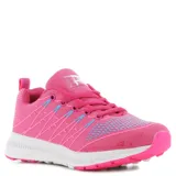 Championes de running Push Lucy, color negro con detalles en rosa.