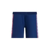 Bermuda deportiva azul con cintura elastizada y cordón ajustable. Presenta el escudo del Club Nacional de Football en la pierna izquierda y el logo de Umbro en la pierna derecha.