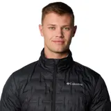 Campera puffer Columbia Delta Ridge II Down color rojo con diseño acolchado. Cuenta con tecnología termorreflectante Omni-Heat™, HeatSeal™ y Omni-Shield™.