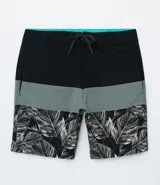 Bermuda de baño masculina estampada, marca Ripping, confeccionada en microfibra de poliéster.