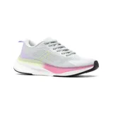 Championes deportivos American Sport Azriel Lady, color blanco con detalles en celeste y verde, con suela de goma negra y tecnología memory foam.