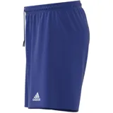 Short deportivo Adidas Parma 16 color azul con logo blanco en la pierna derecha.