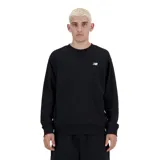 Buzo negro de algodón con logo de New Balance bordado en blanco en el pecho.