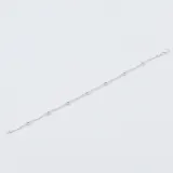 Pulsera de plata 925 con cadena trenzada y bolitas.