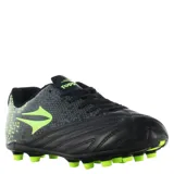 Championes de fútbol 11 Topper Nantes III, color negro con detalles en gris y verde.