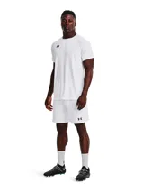 Short deportivo Under Armour Golazo 3.0 negro con logo blanco en la pierna derecha.