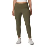 Calza larga color verde oliva, de tiro alto, con bolsillos laterales y tecnología Omni-Wick.
