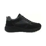 Championes deportivos Maximum para hombre, con capellada gris combinada con detalles en negro y verde.