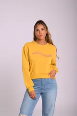 Buzo felpa estampado